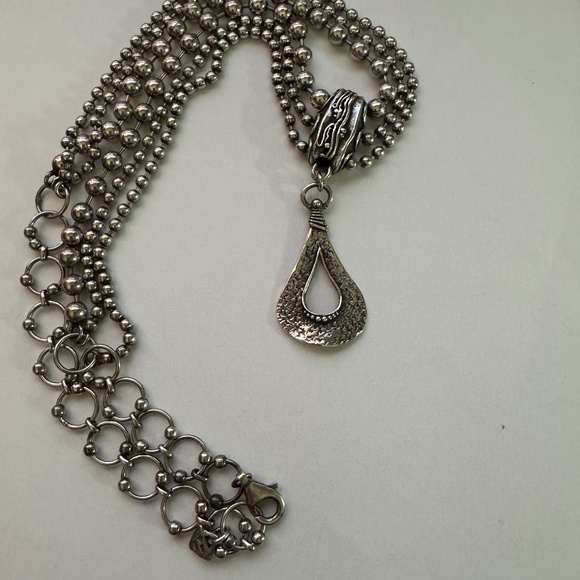 Sterling Silver - Silpada - Triple Strand Necklace - Picture 5 of 7